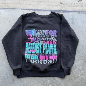 Vintage Football Womens graphic sweatshirt size Small